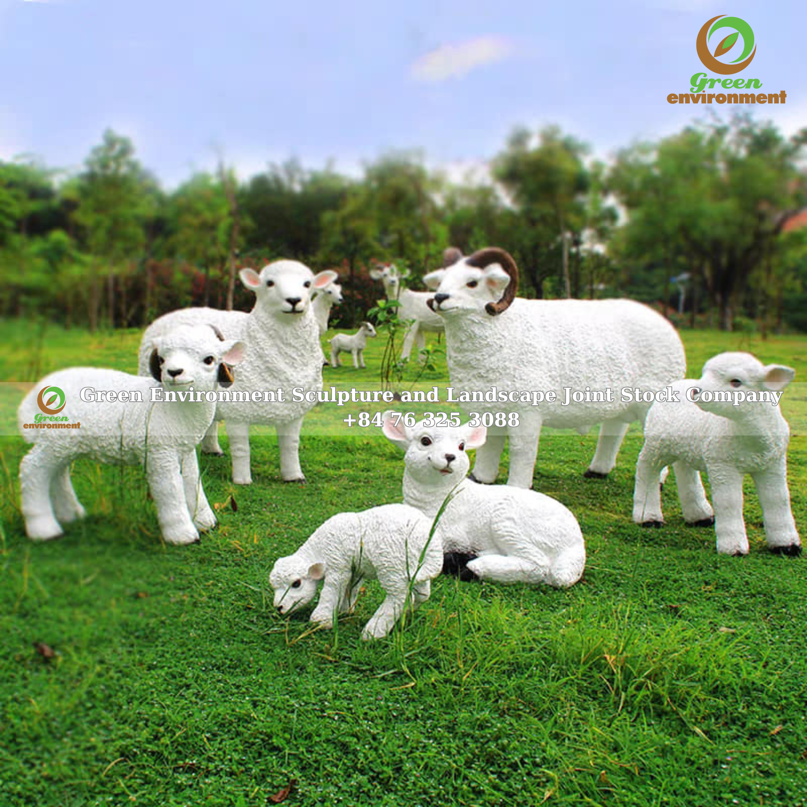 Sculpting and construction of animal statues