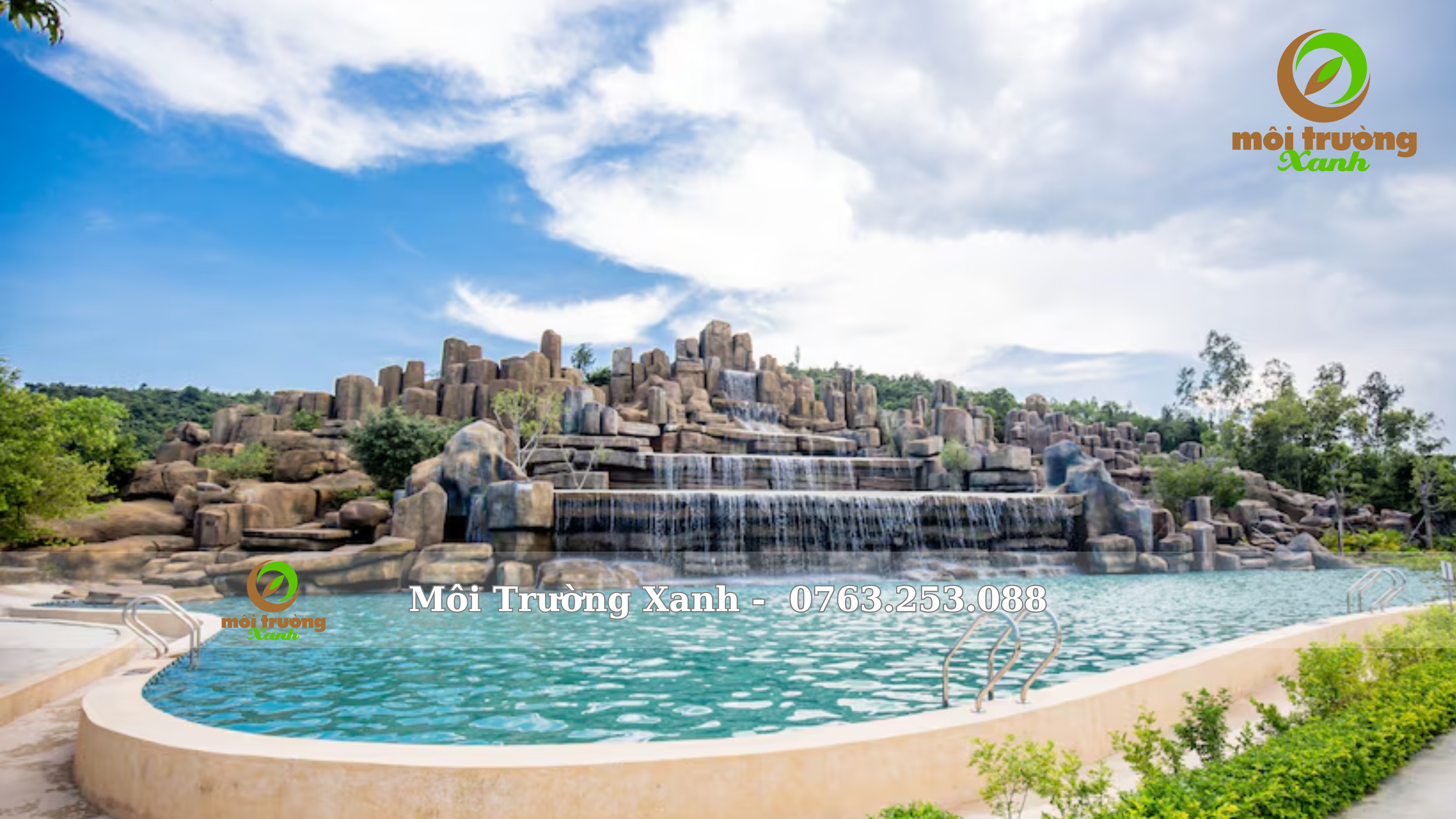 Thiết kế Và Thi công Núi thác nhân tạo - Môi Trường Xanh 