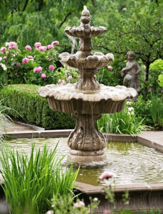 Đài phun nước - Môi trường xanh