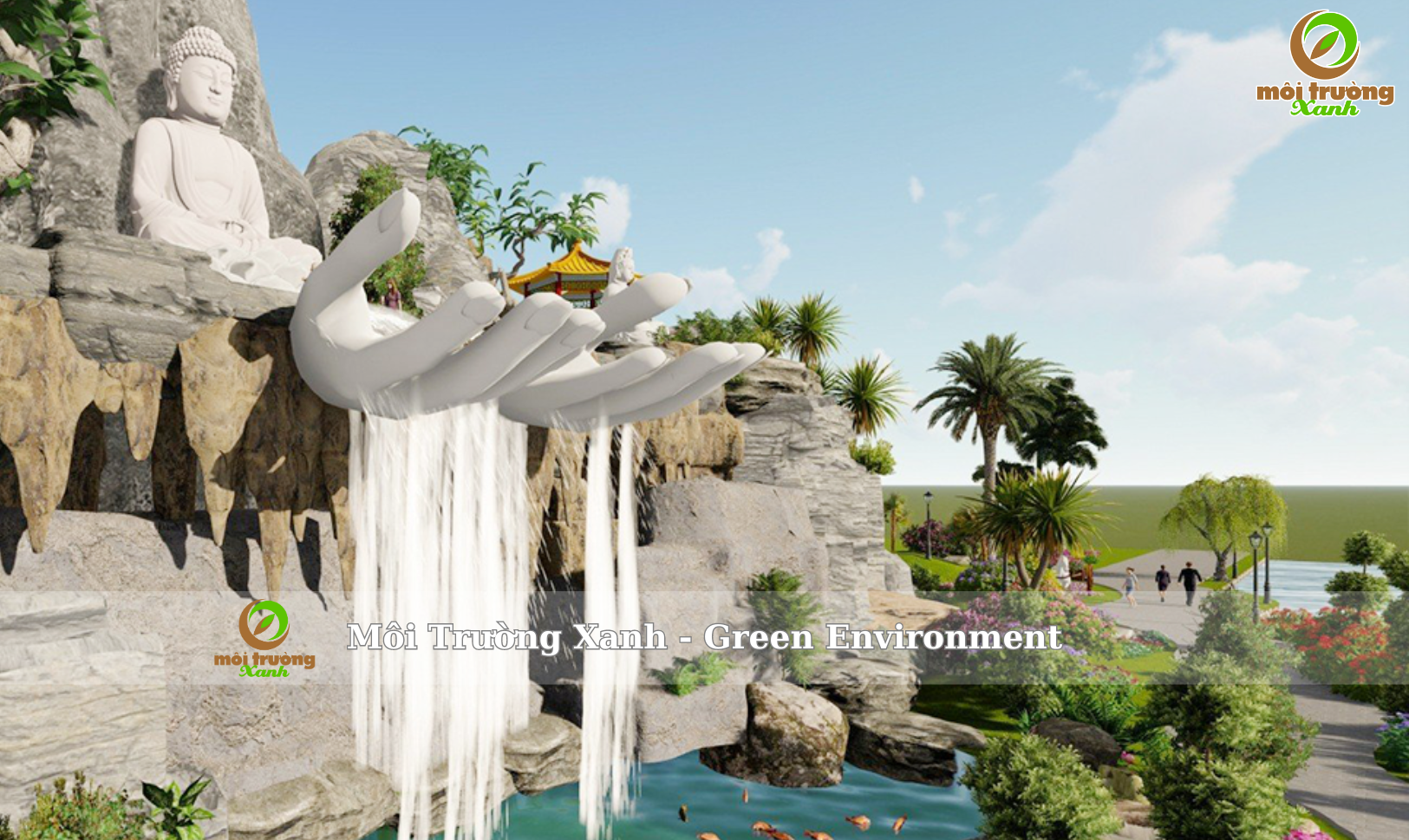 NÚI THÁC NHÂN TẠO CHÙA THIÊN TRÚC - BẠC LIÊU