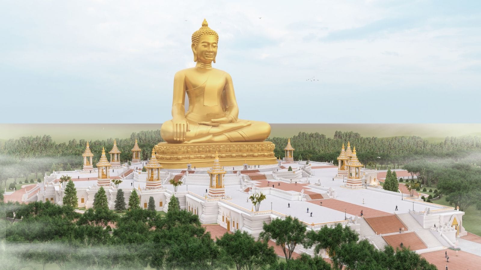 Tượng phật ngồi 108m cao nhất thế giới