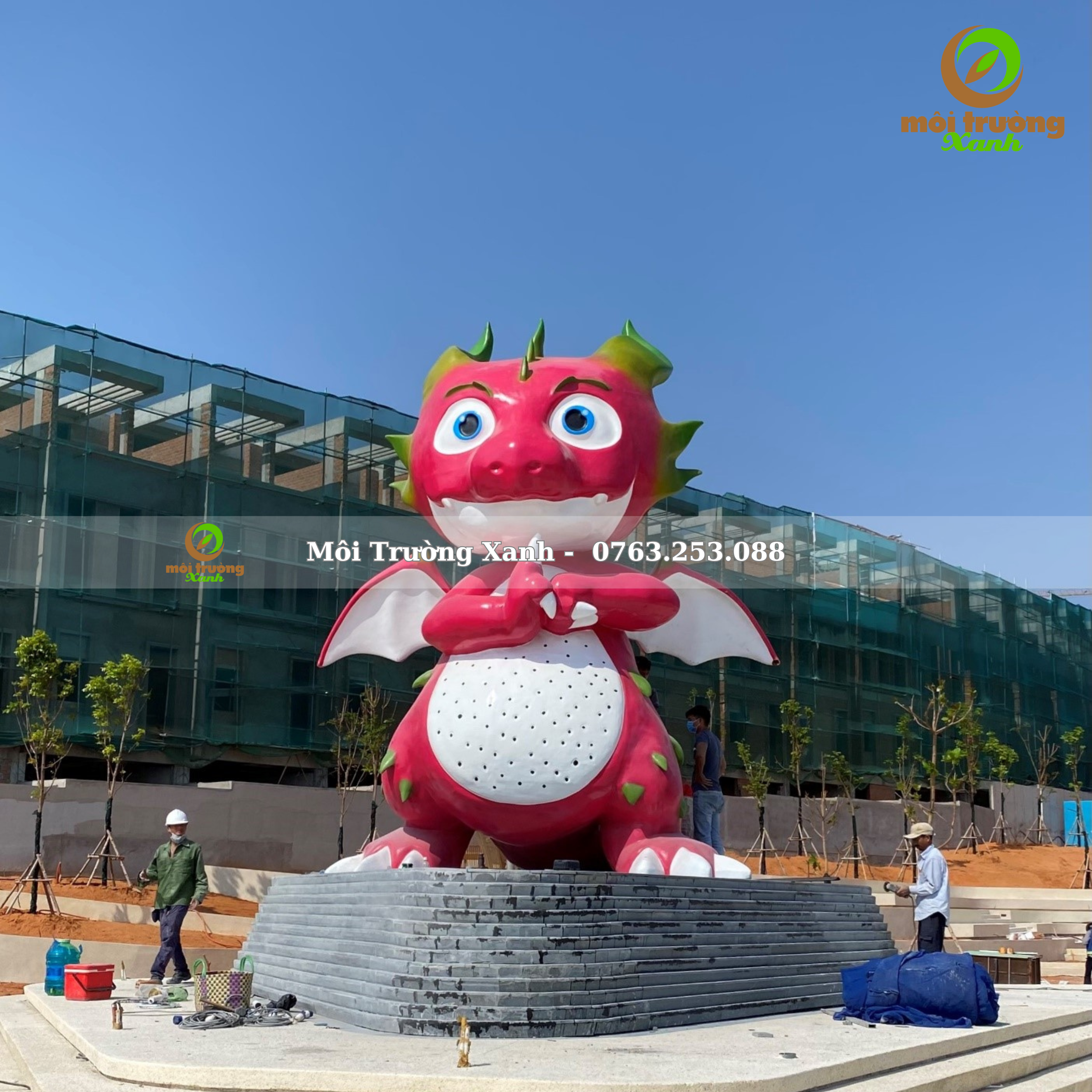 Tượng rồng thanh long - môi trường xanh