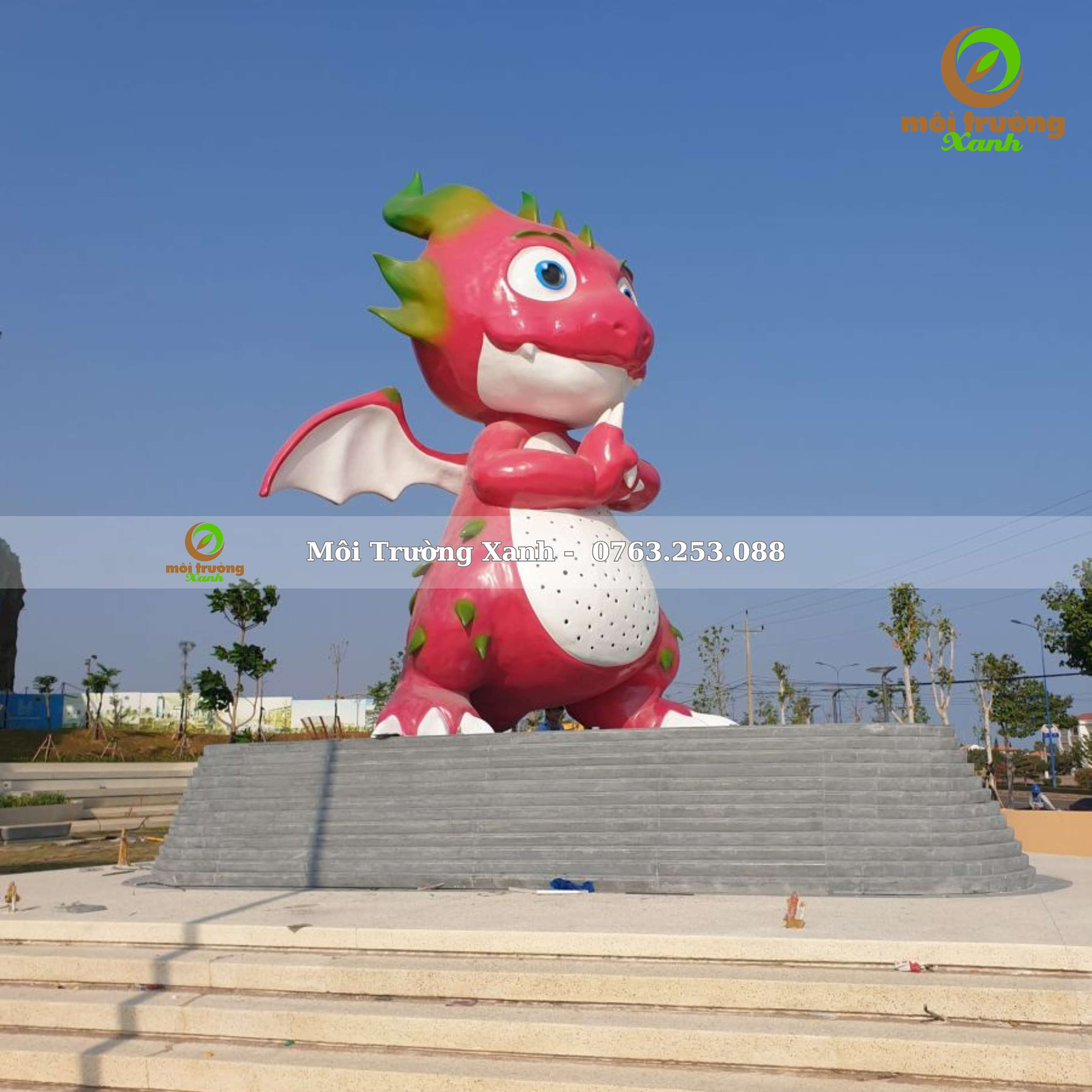 Tượng rồng thanh long - môi trường xanh