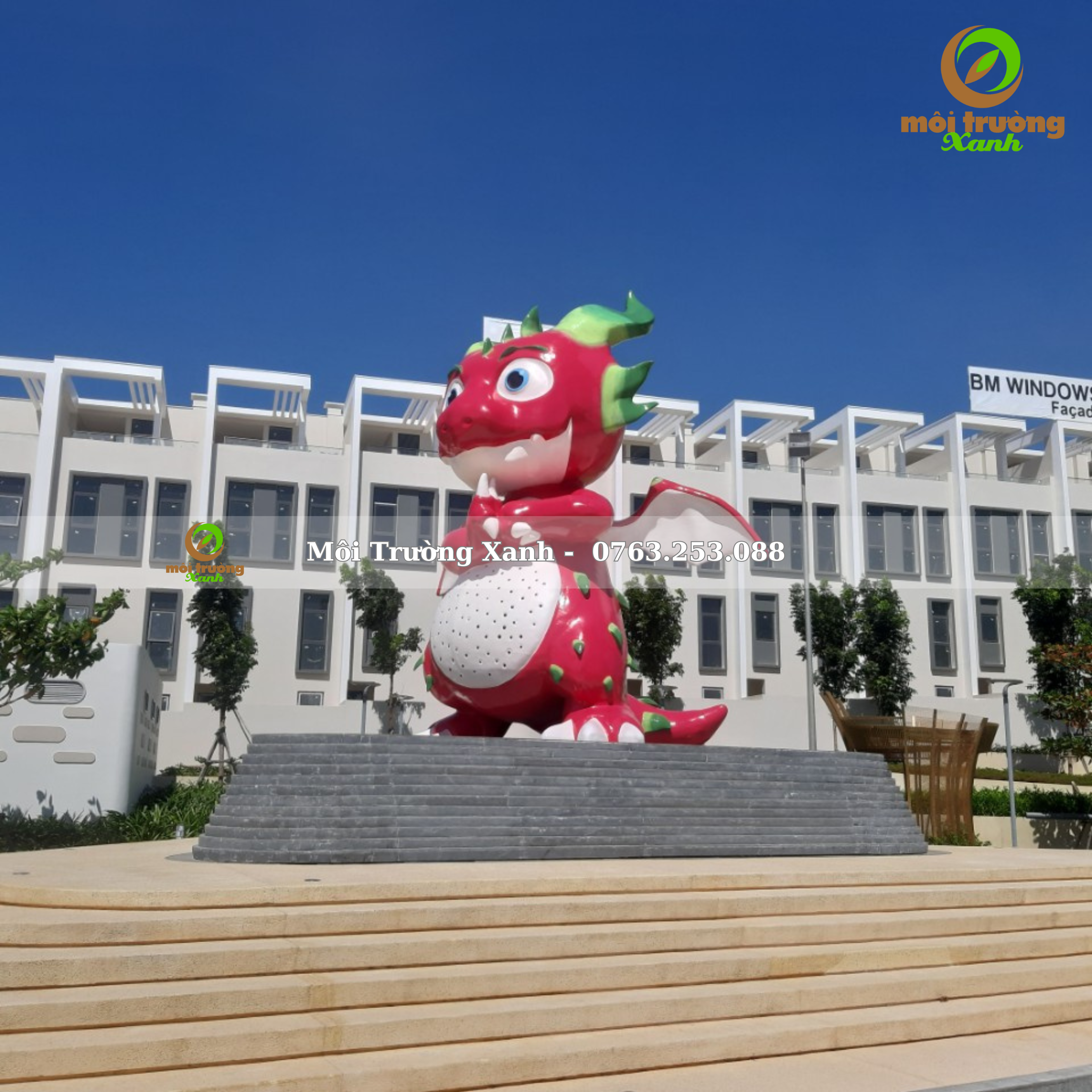 Tượng rồng thanh long - môi trường xanh