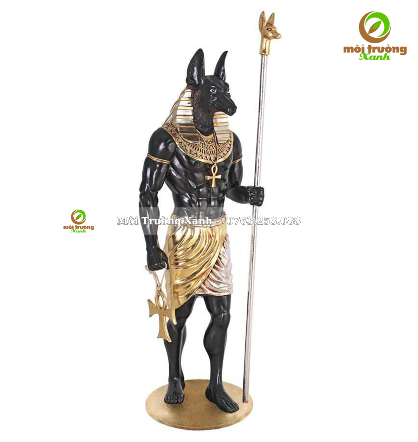 TƯỢNG THẦN ANUBIS AI CẬP - môi trường xanh