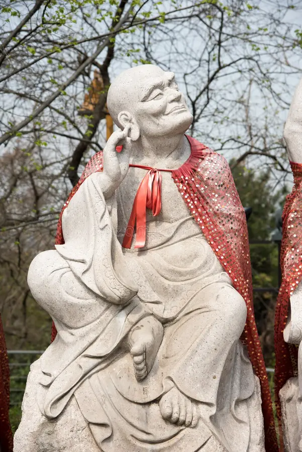 arhat statue photo was taken mount jiuhua park nanjing city china photo was taken as 53471814