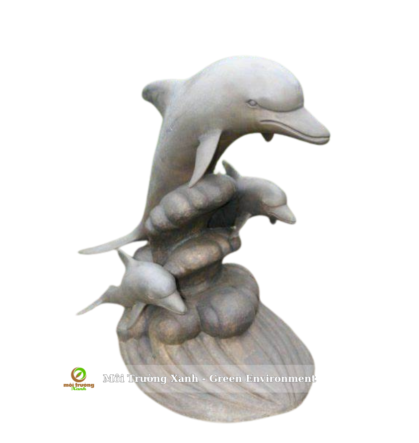 Tượng cá heo cỡ trung - môi trường xanh (1)