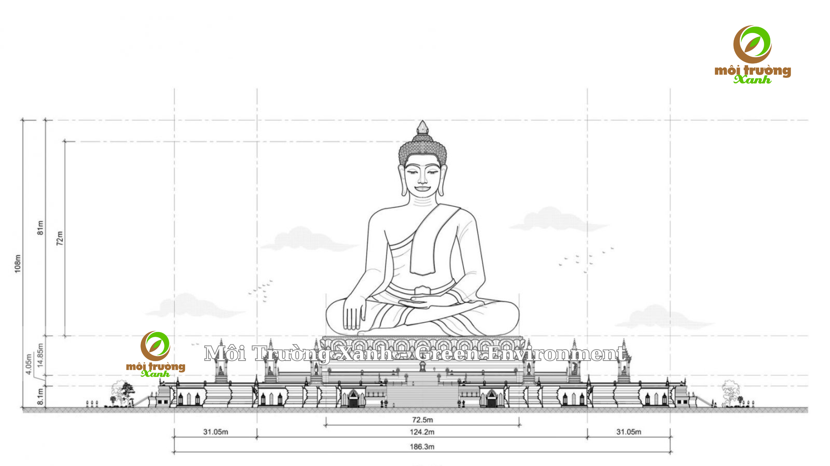 dự án tượng phật 108m - môi trường xanh
