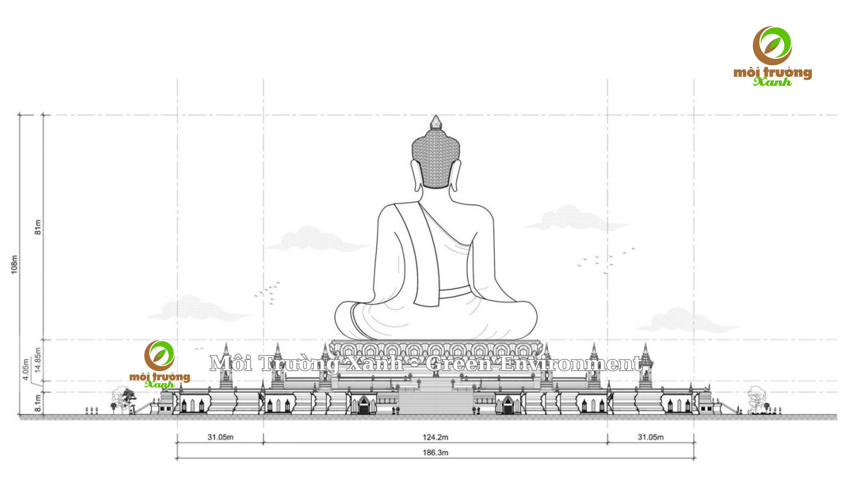 dự án tượng phật 108m - môi trường xanh