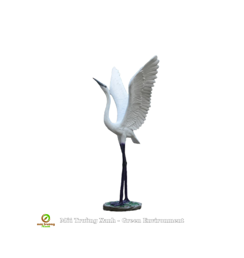 tượng cò - môi trường xanh (2)