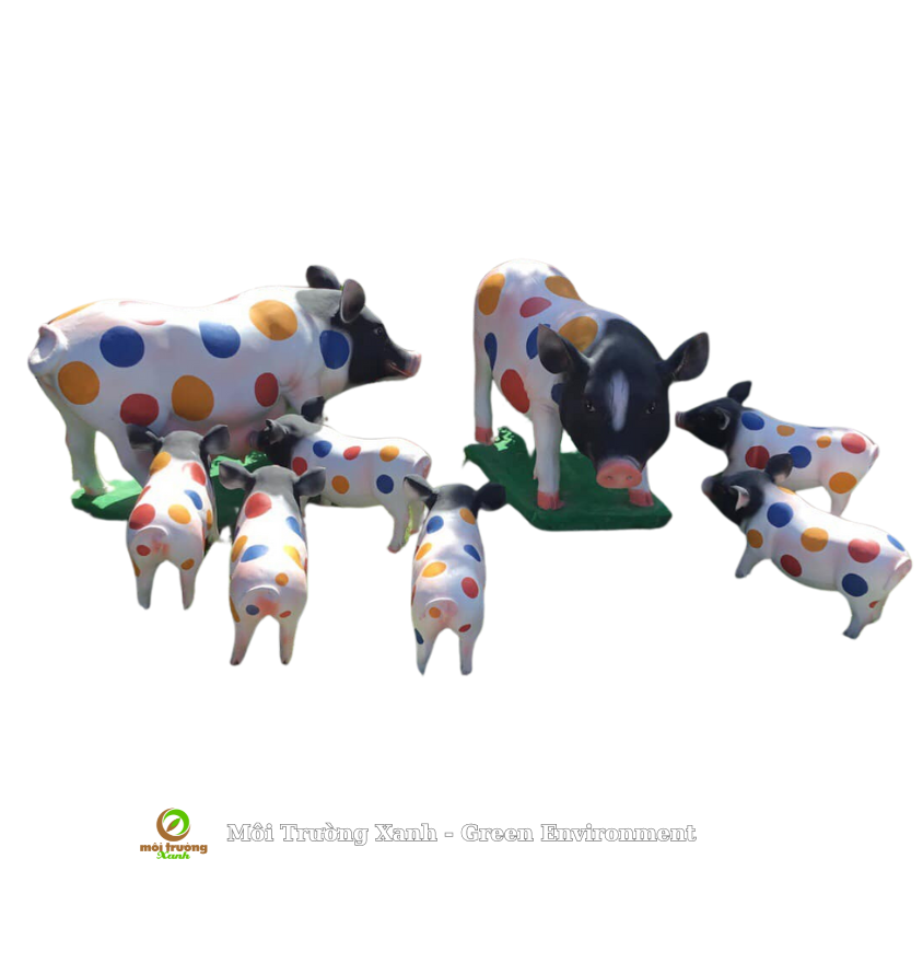 tượng heo - môi trường xanh
