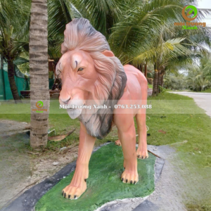 tượng sư tử xi măng