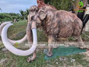 Tượng voi xi măng