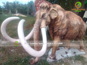 TƯỢNG VOI 4 Tượng voi xi măng