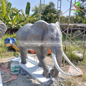 TƯỢNG VOI 22 tượng voi xi măng