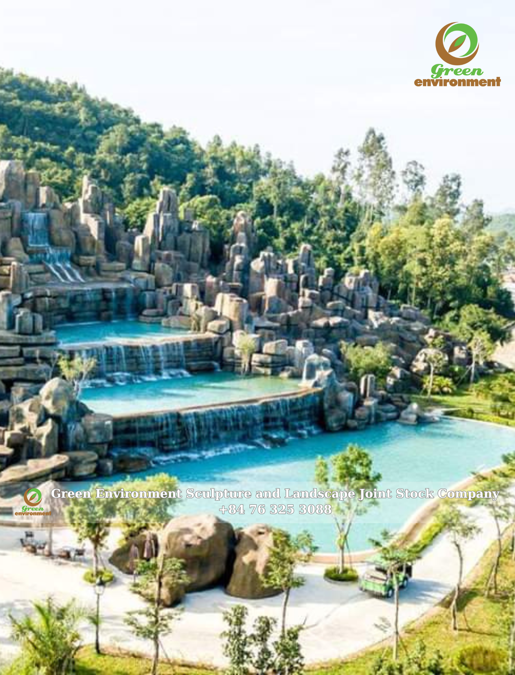 ARTIFICIAL WATERFALL OF MUONG THANH ECO-PARK – NGHE AN IN 2014