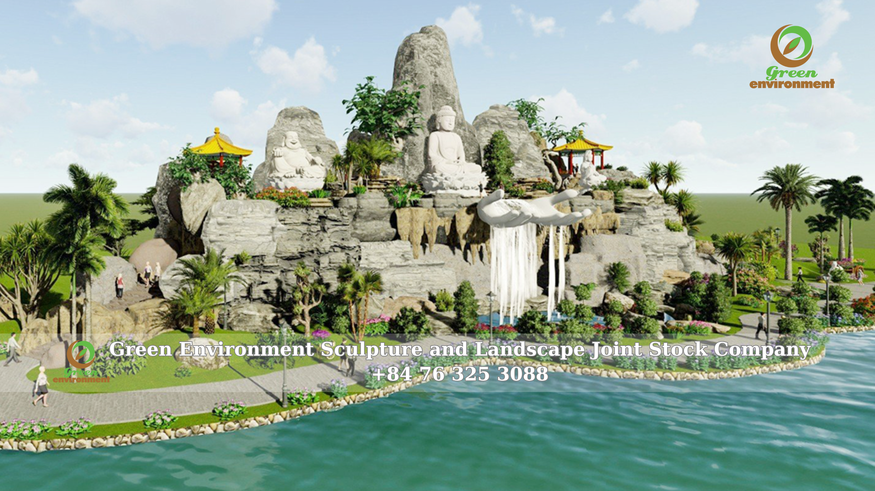 ARTIFICIAL WATERFALL MOUNTAIN IDEA OF THIEN TRUC PAGODA – BAC LIEU