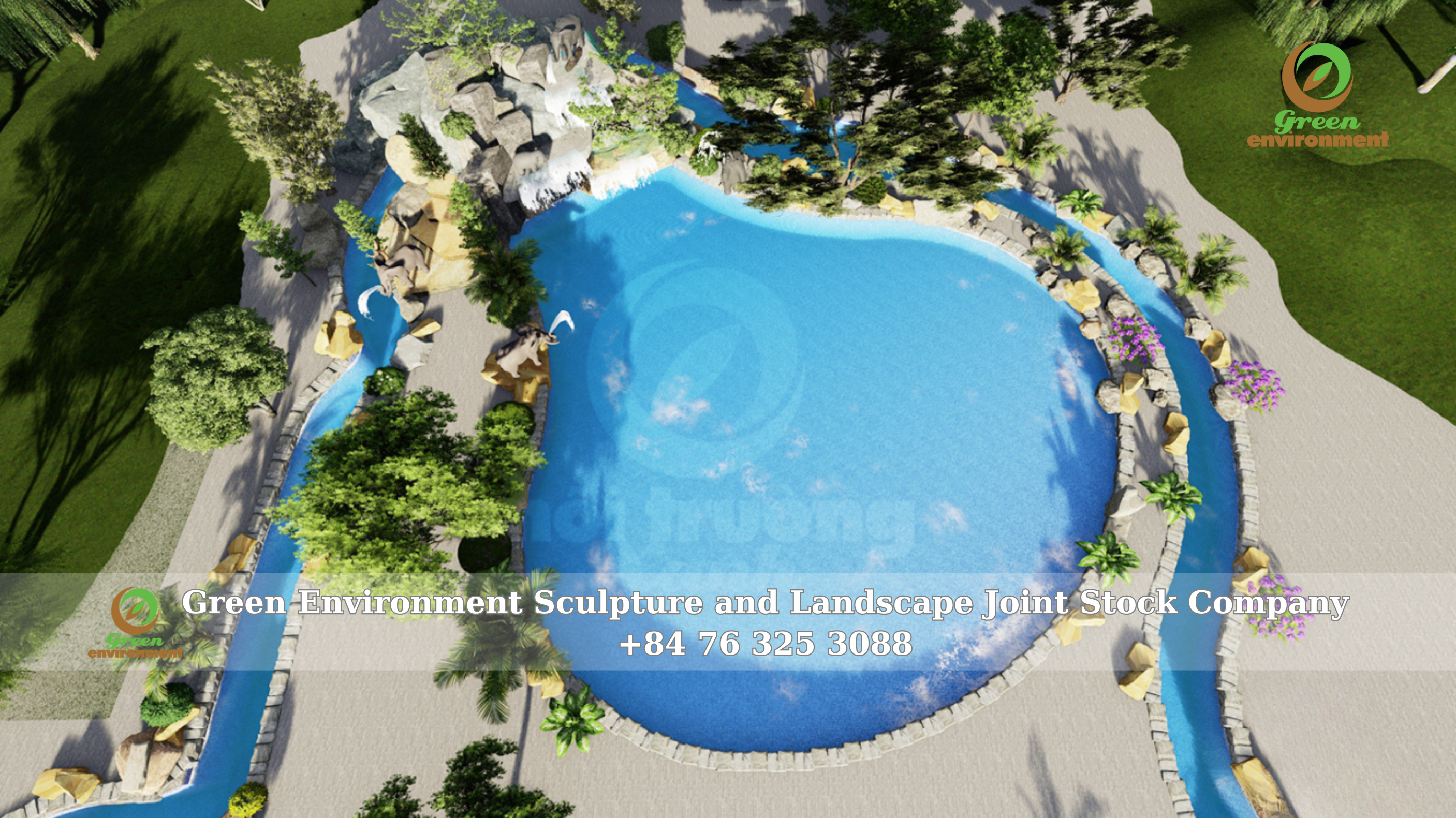 ARTIFICIAL WATERFALL MOUNTAIN IN TUYEN QUANG