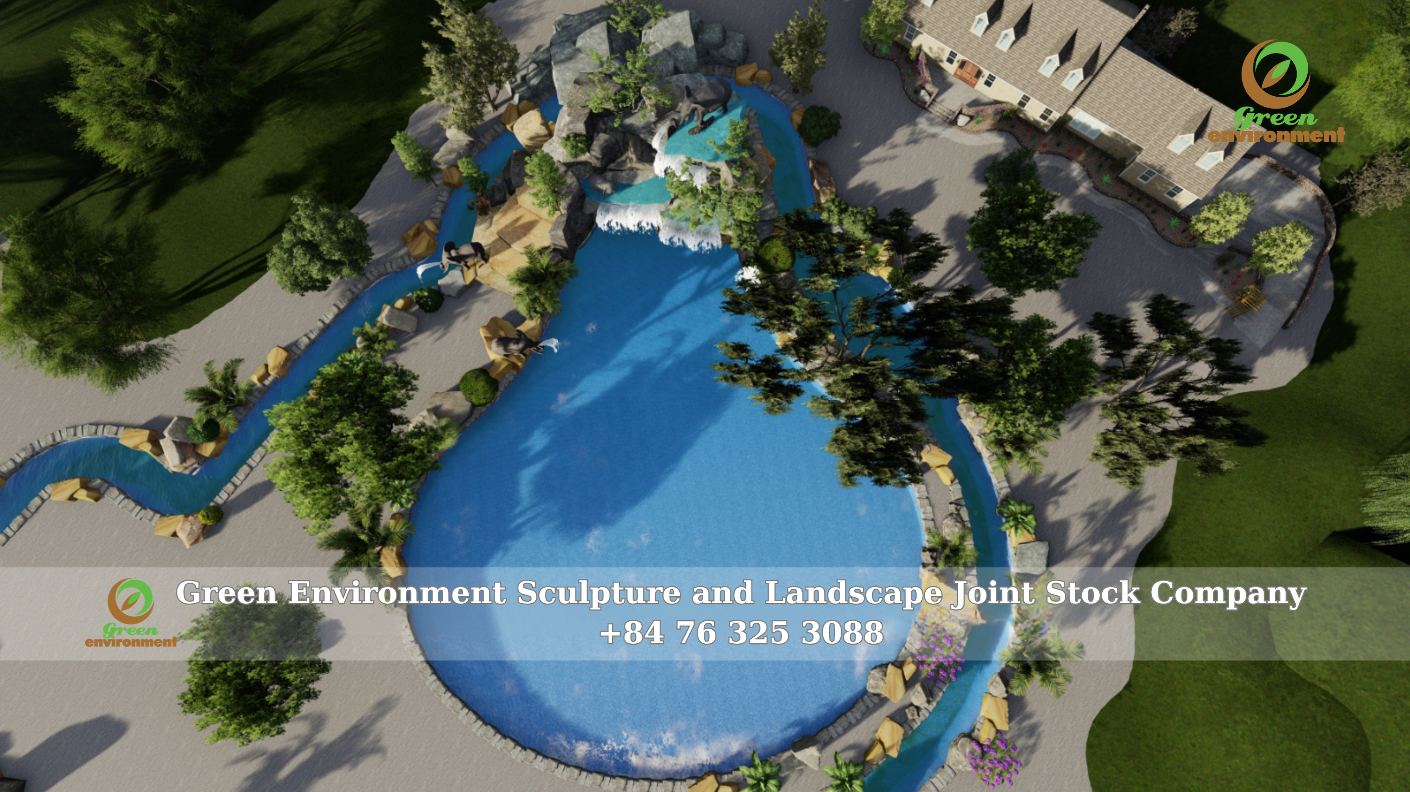 ARTIFICIAL WATERFALL MOUNTAIN IN TUYEN QUANG