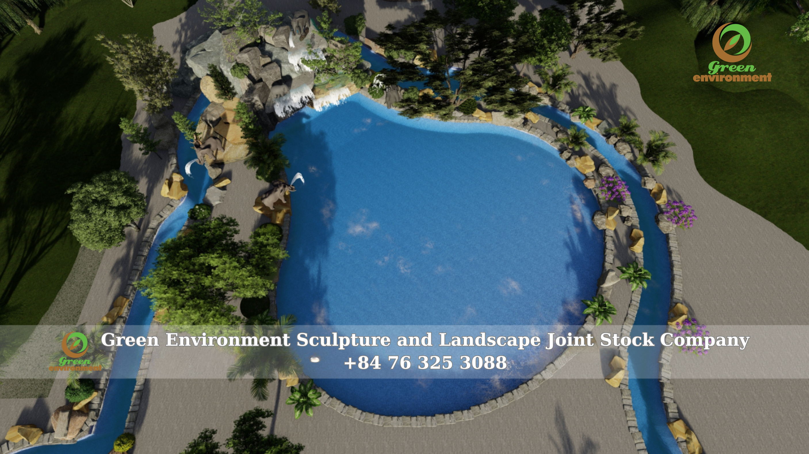 ARTIFICIAL WATERFALL MOUNTAIN IN TUYEN QUANG