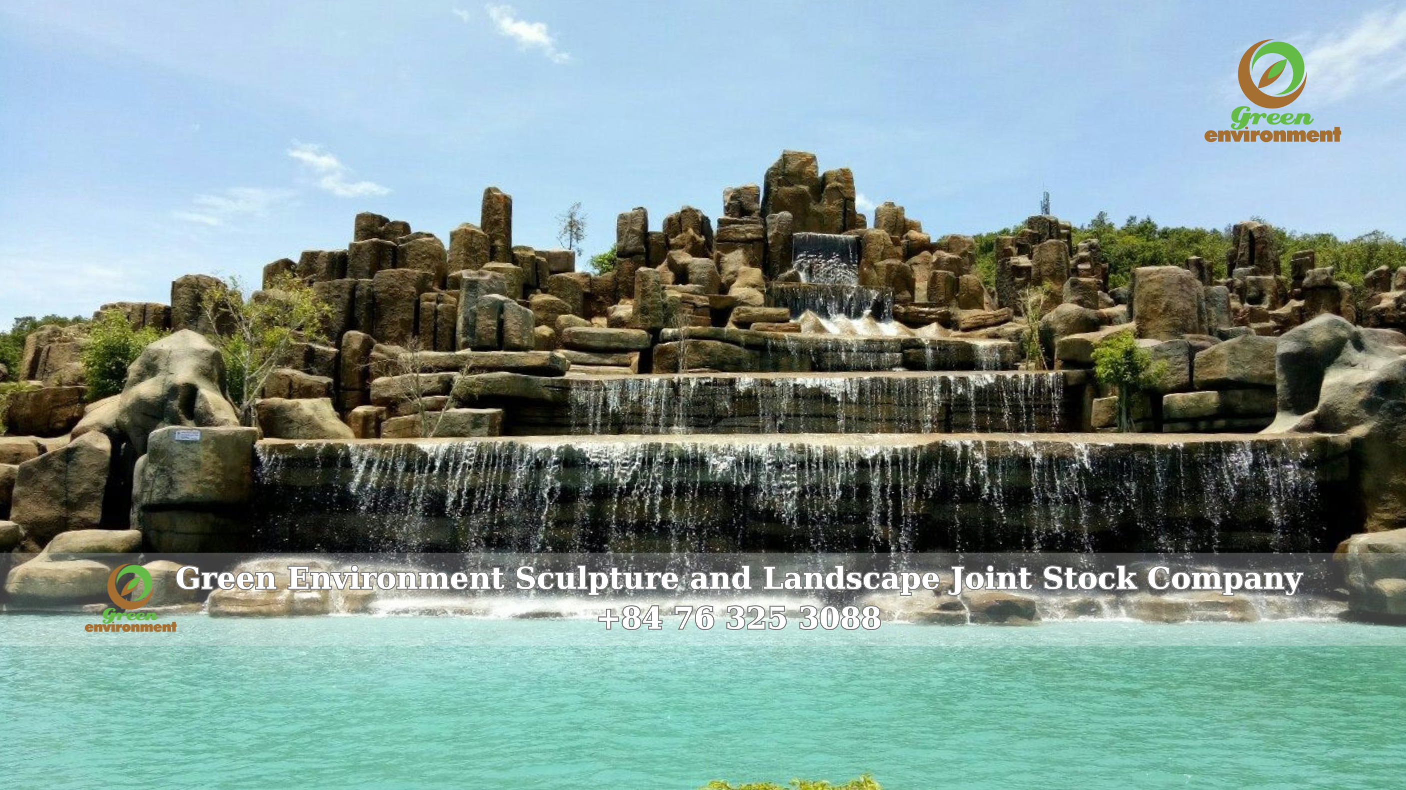 ARTIFICIAL WATERFALL OF MUONG THANH ECO-PARK – NGHE AN IN 2014