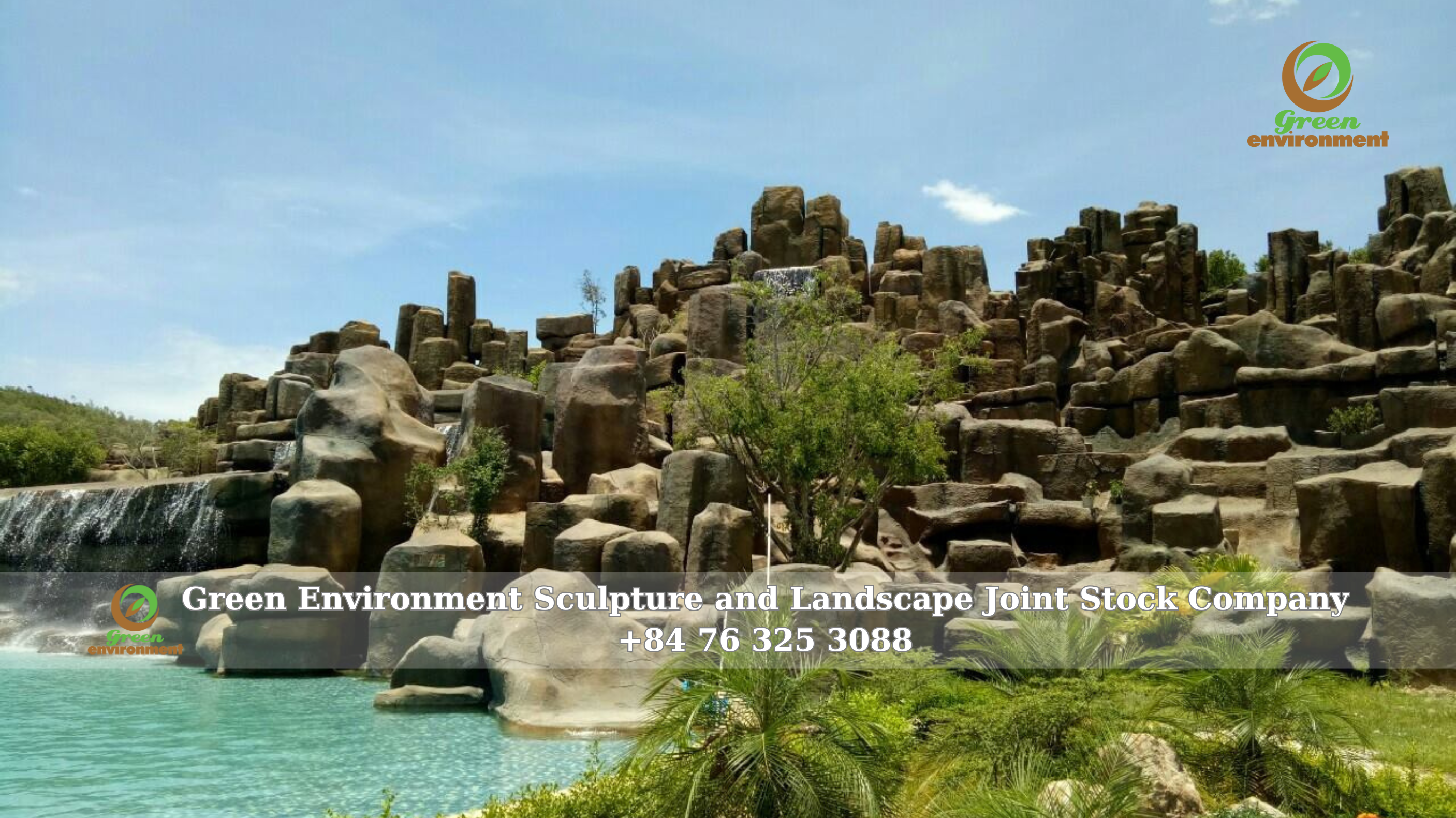 ARTIFICIAL WATERFALL OF MUONG THANH ECO-PARK – NGHE AN IN 2014