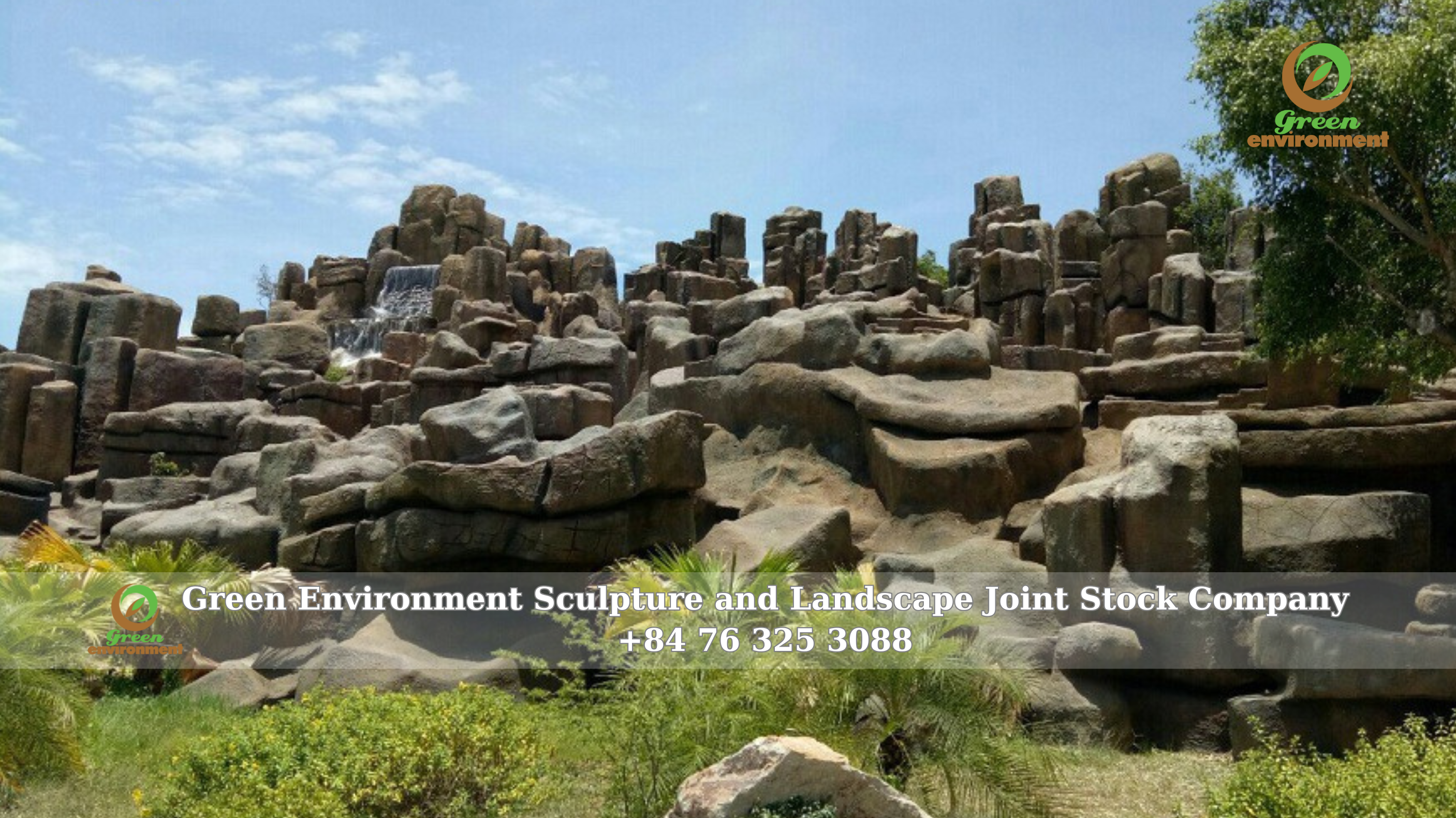 ARTIFICIAL WATERFALL OF MUONG THANH ECO-PARK – NGHE AN IN 2014