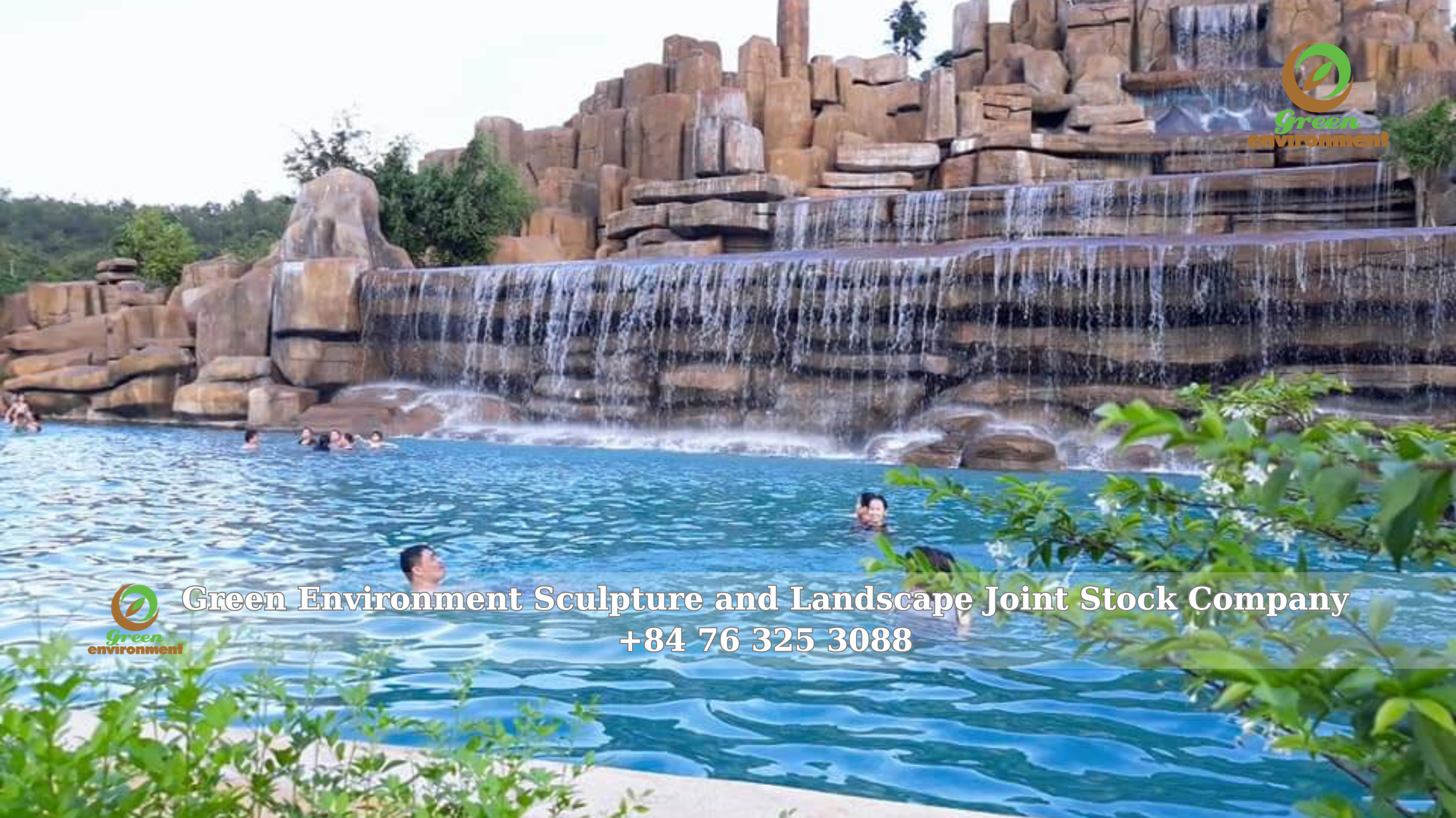 ARTIFICIAL WATERFALL OF MUONG THANH ECO-PARK – NGHE AN IN 2014
