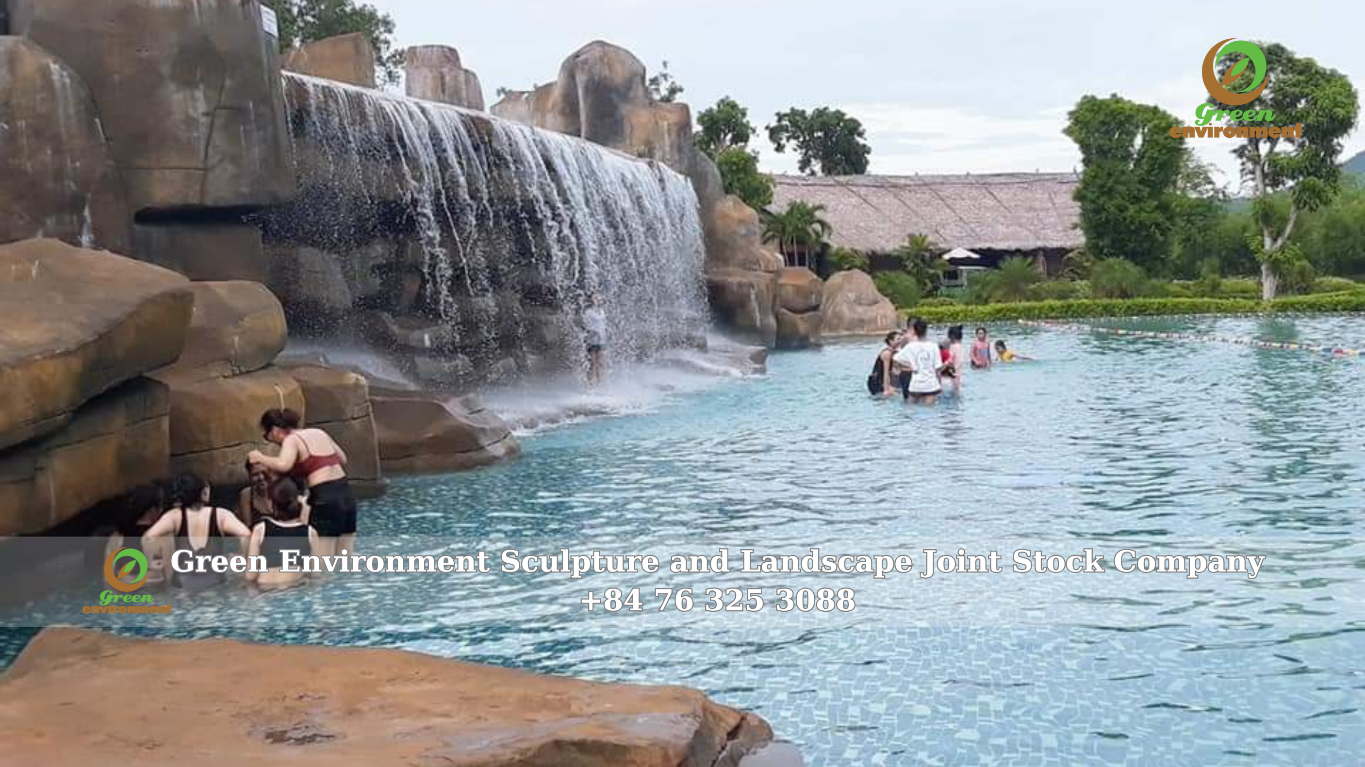 ARTIFICIAL WATERFALL OF MUONG THANH ECO-PARK – NGHE AN IN 2014