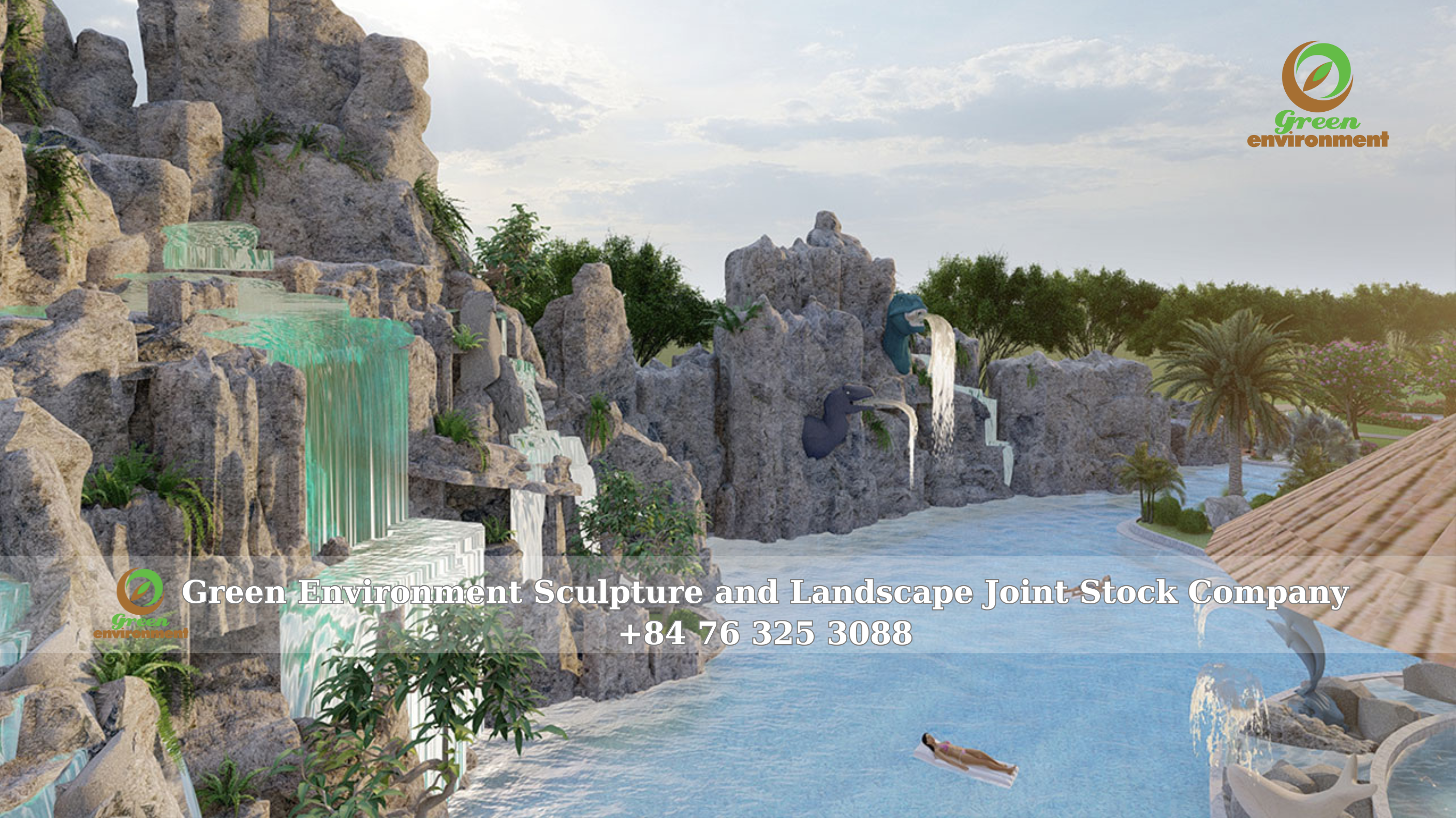 ARTIFICIAL WATERFALLS IN KANDAL – CAMBODIA