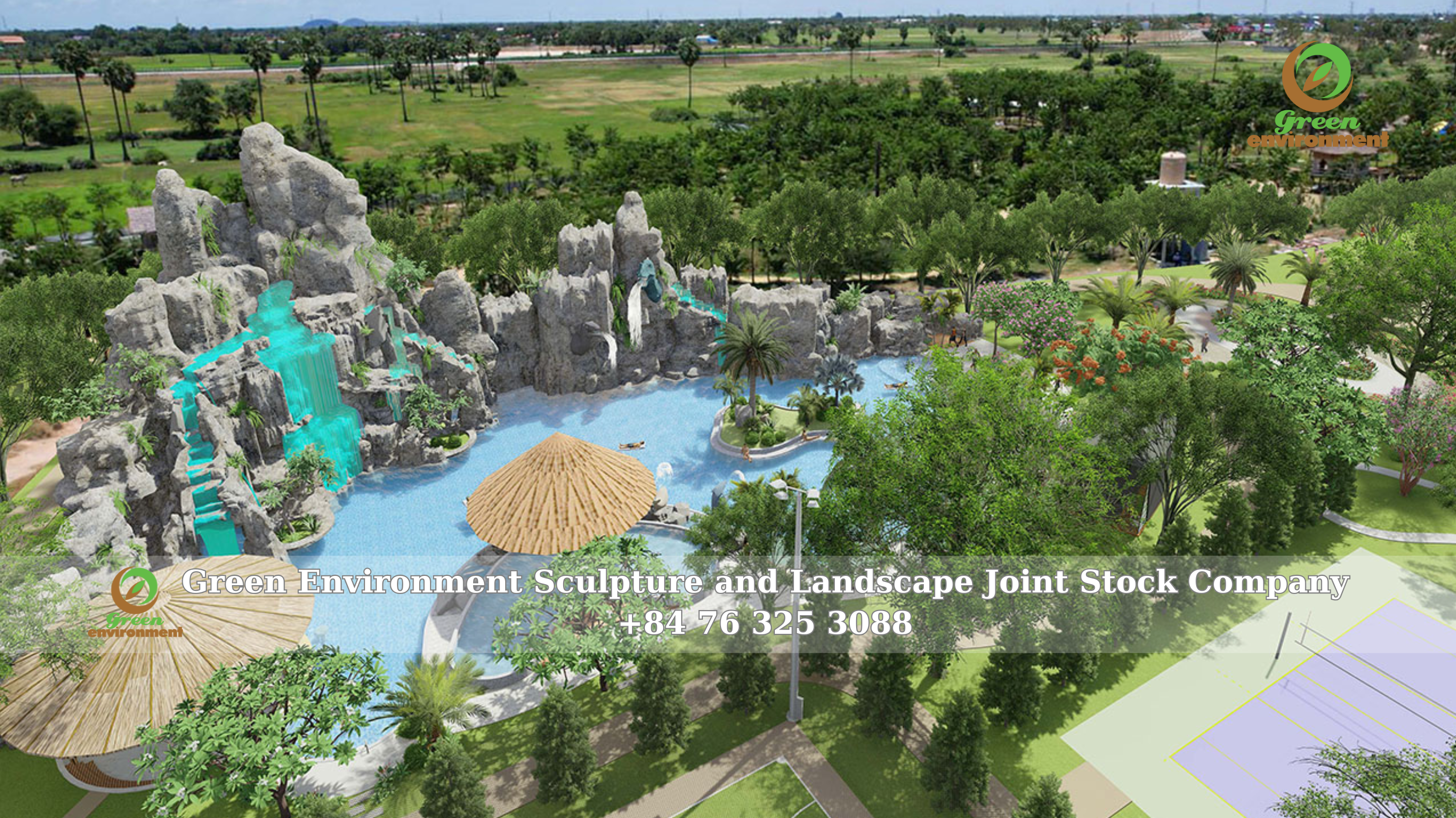 ARTIFICIAL WATERFALLS IN KANDAL – CAMBODIA