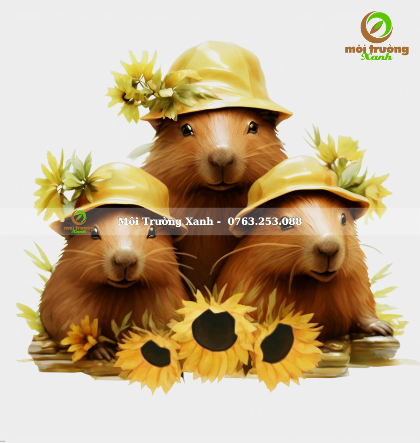 Capybara 5 (0.8X0.85m) - môi trường xanh