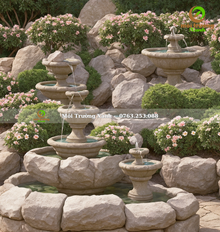 ĐÀI PHUN NƯỚC - môi trường xanh