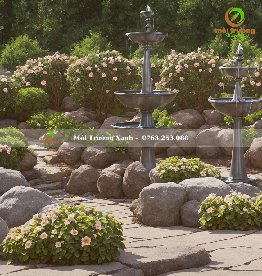 ĐÀI PHUN NƯỚC - môi trường xanh