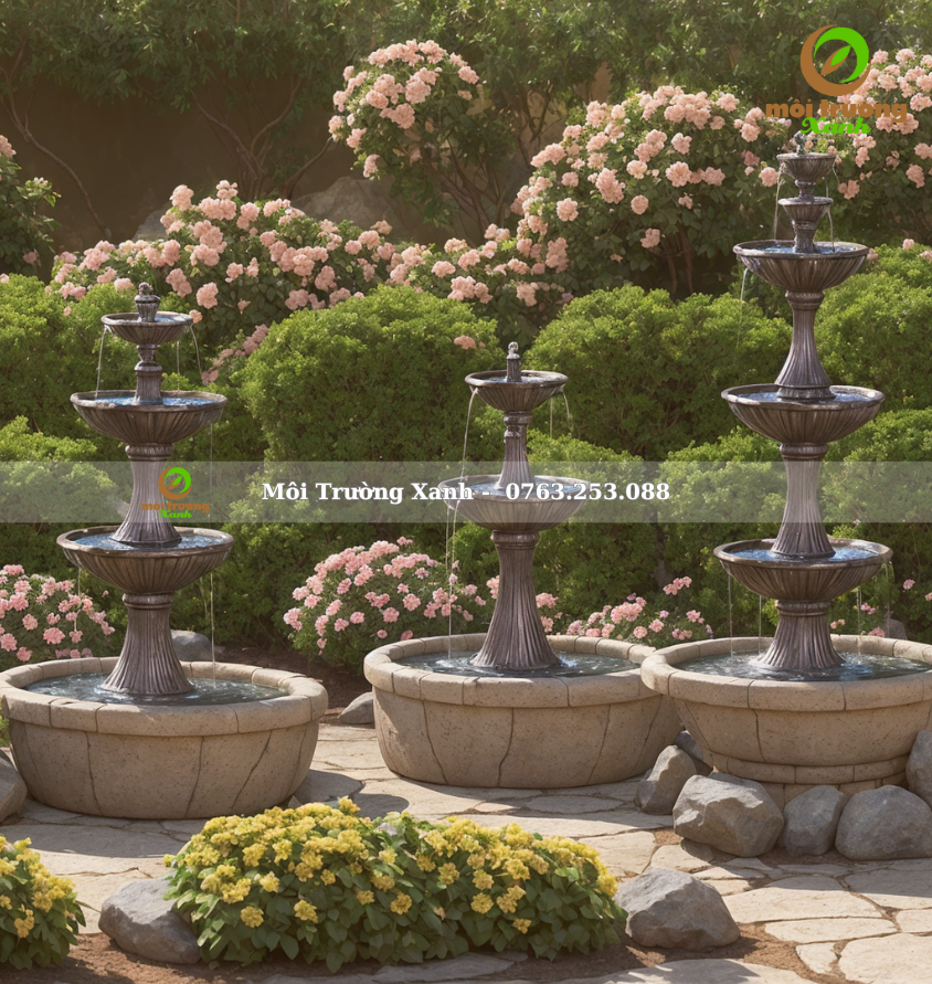 ĐÀI PHUN NƯỚC - môi trường xanh