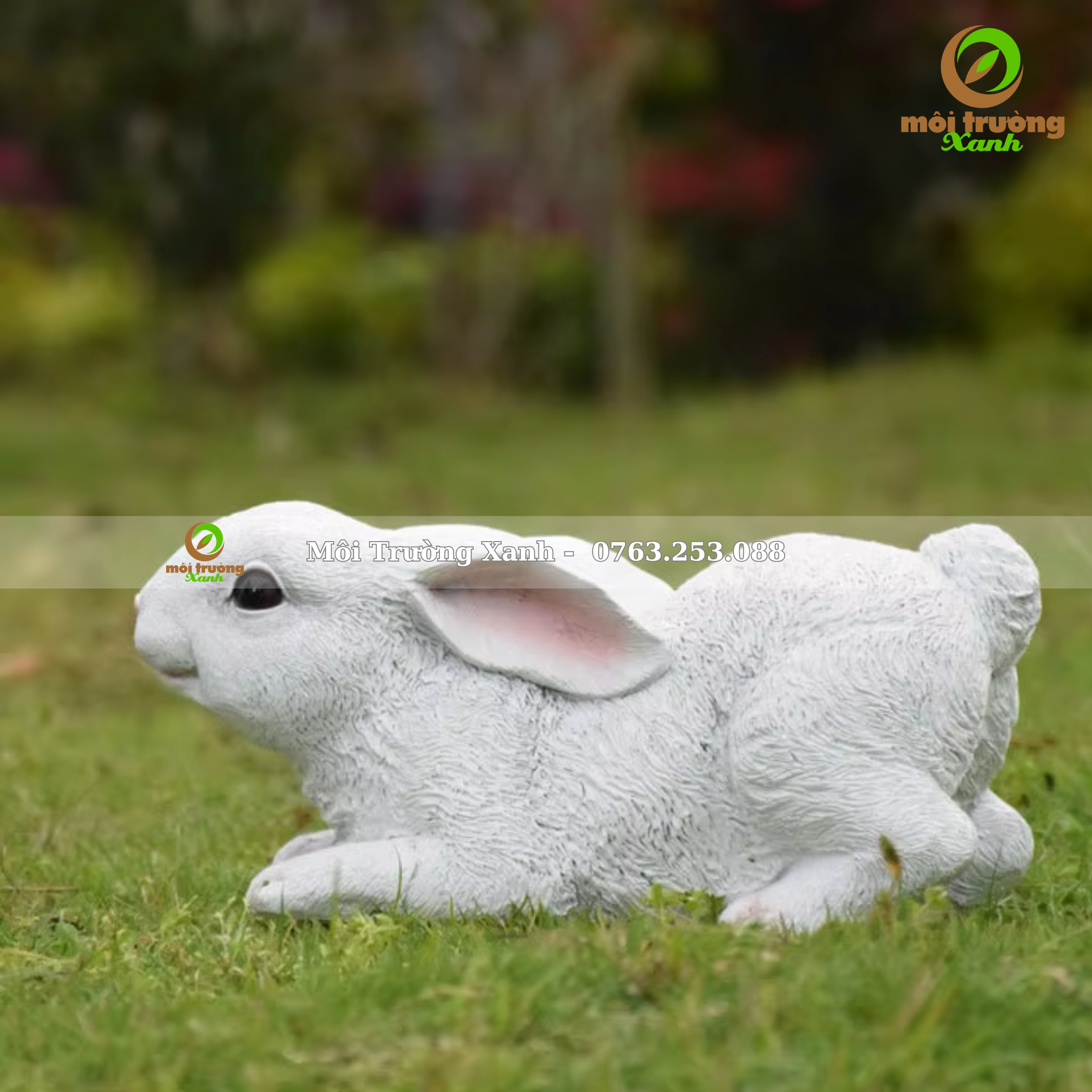 BỘ TƯỢNG GIA ĐÌNH THỎ TRẮNG