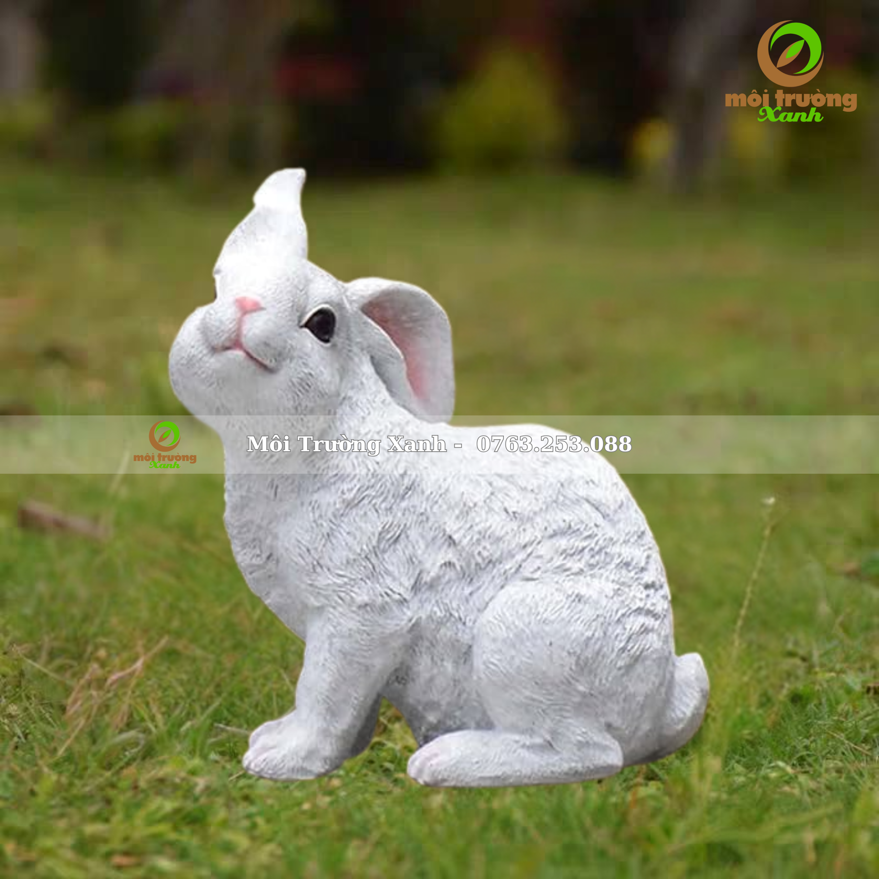 BỘ TƯỢNG GIA ĐÌNH THỎ TRẮNG