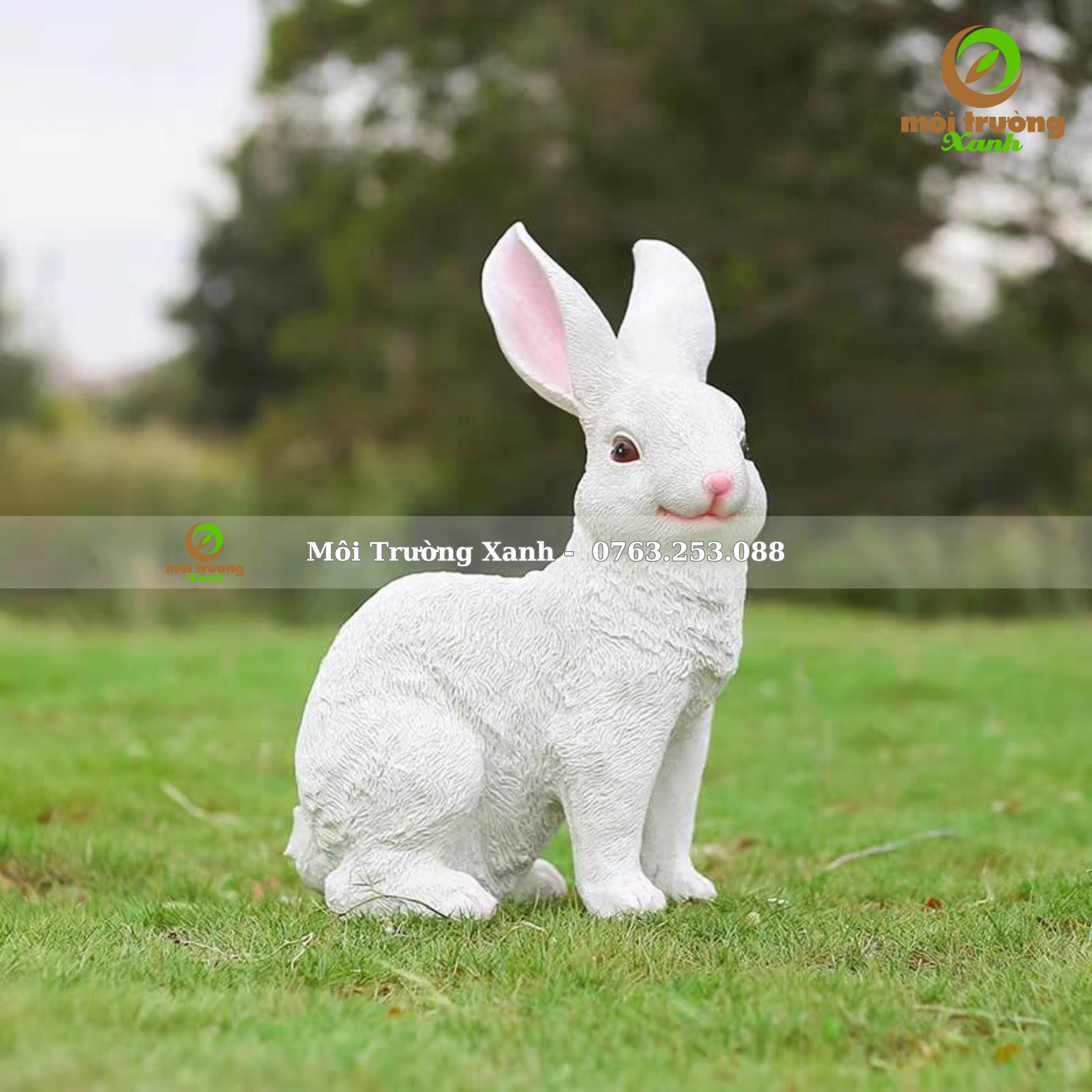 BỘ TƯỢNG GIA ĐÌNH THỎ TRẮNG