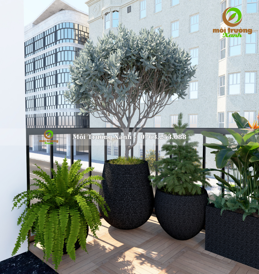 Tiểu cảnh ban công - môi trường xanh