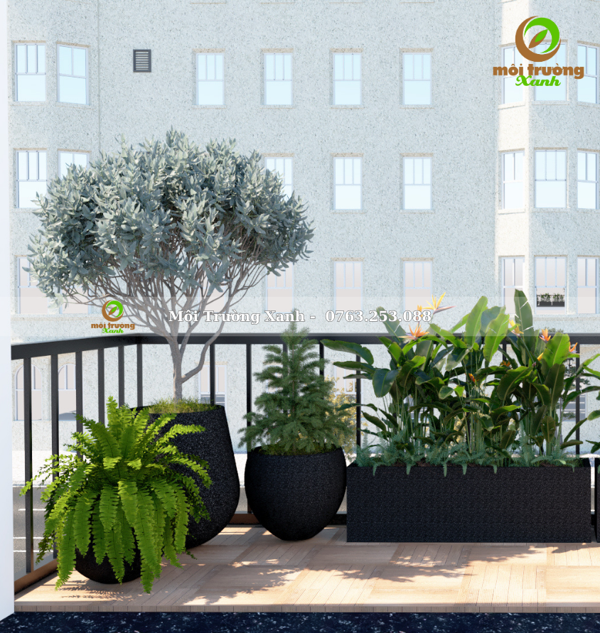 Tiểu cảnh ban công - môi trường xanh