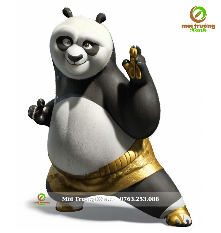 Tuong Kungfu Panda Composite Moi Truong Xanh 12