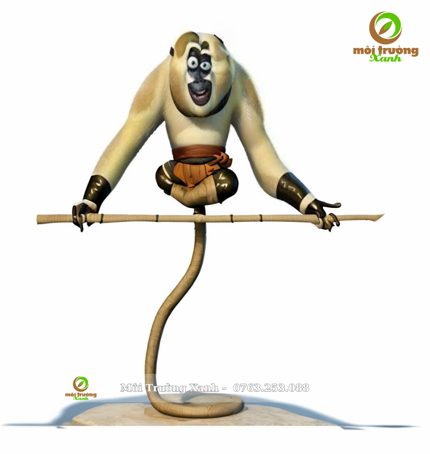 Tuong Kungfu Panda Composite Moi Truong Xanh 4