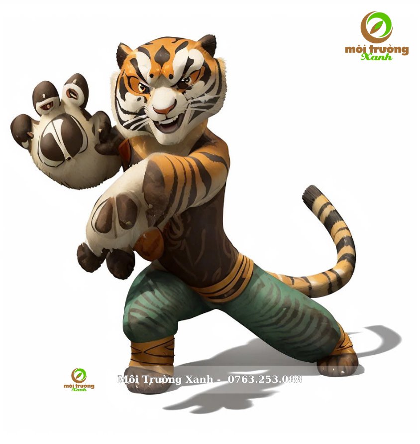 Tuong Kungfu Panda Composite Moi Truong Xanh 9