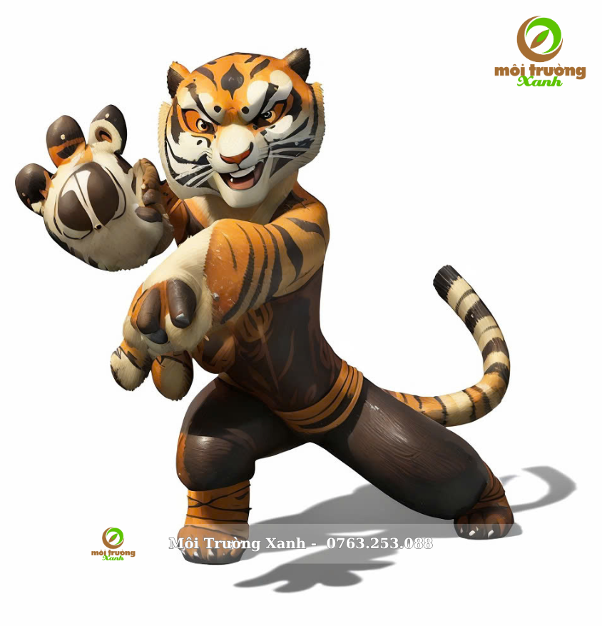 Tuong Kungfu Panda Dai su ty Ho Nuong Tigress Composite Moi Truong Xanh