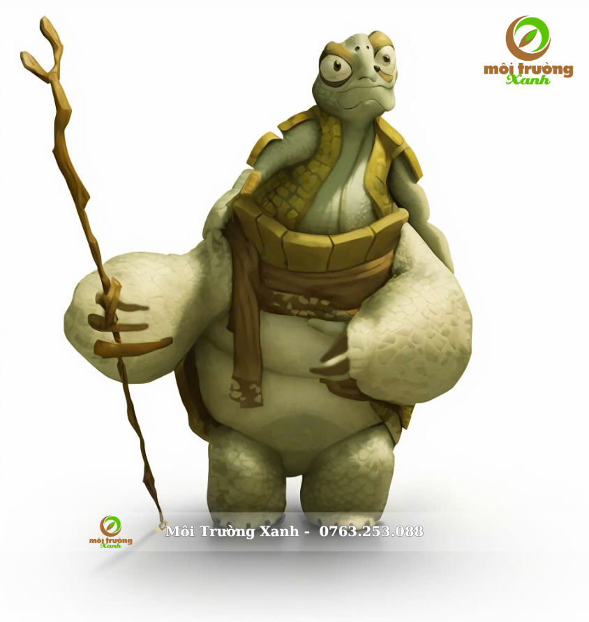 Tượng Kungfu Panda Sư tổ Rùa (Oogway) Composite - Môi Trường Xanh (7)