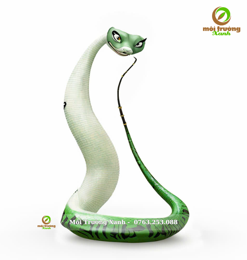 Tượng Kungfu Panda Sư tỷ Mãng xà Viper Composite - Môi Trường Xanh (8)