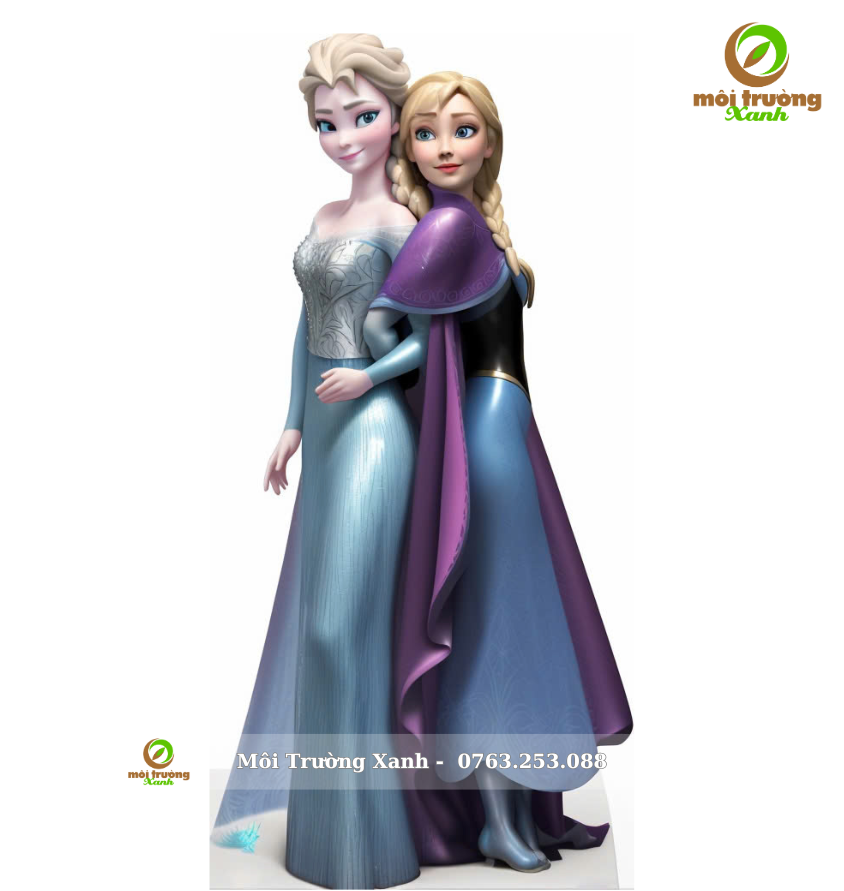 Bộ tượng công chúa Anna và Elsa