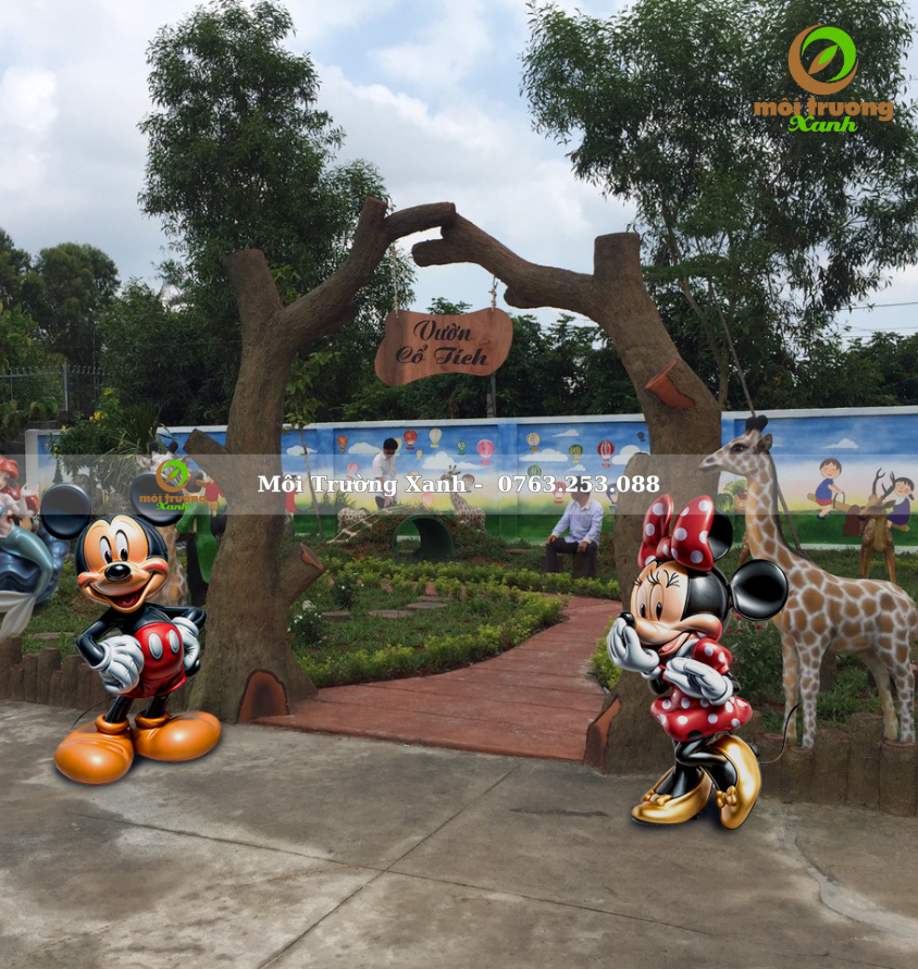 chuột mickey - môi trường xanh