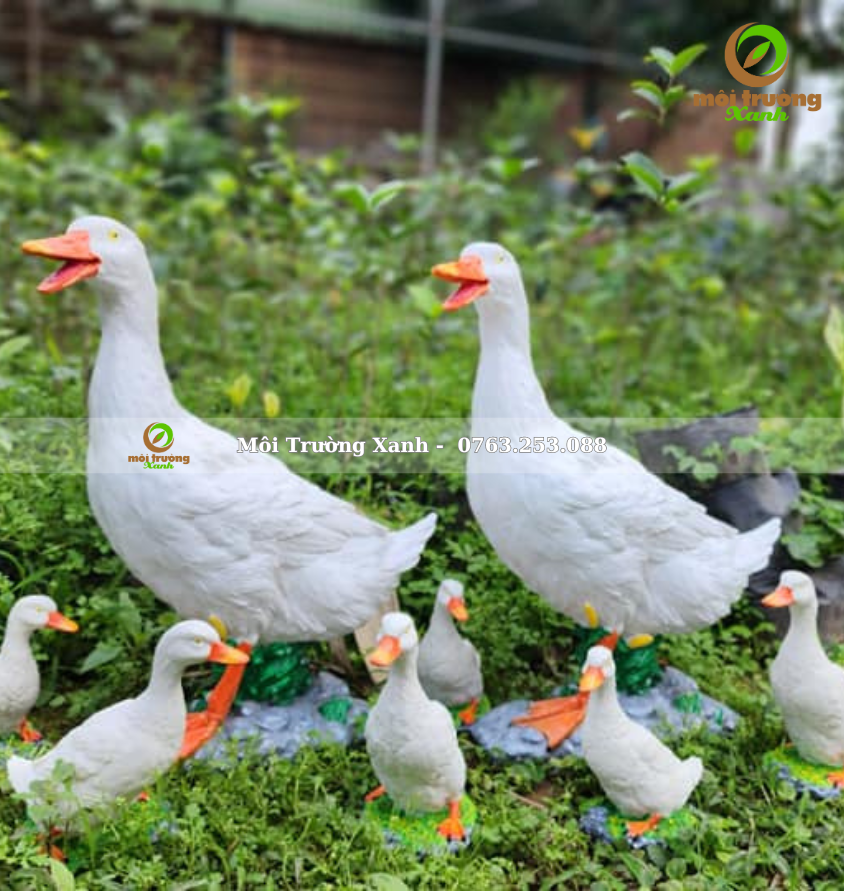 gia đình vịt - môi trường xanh