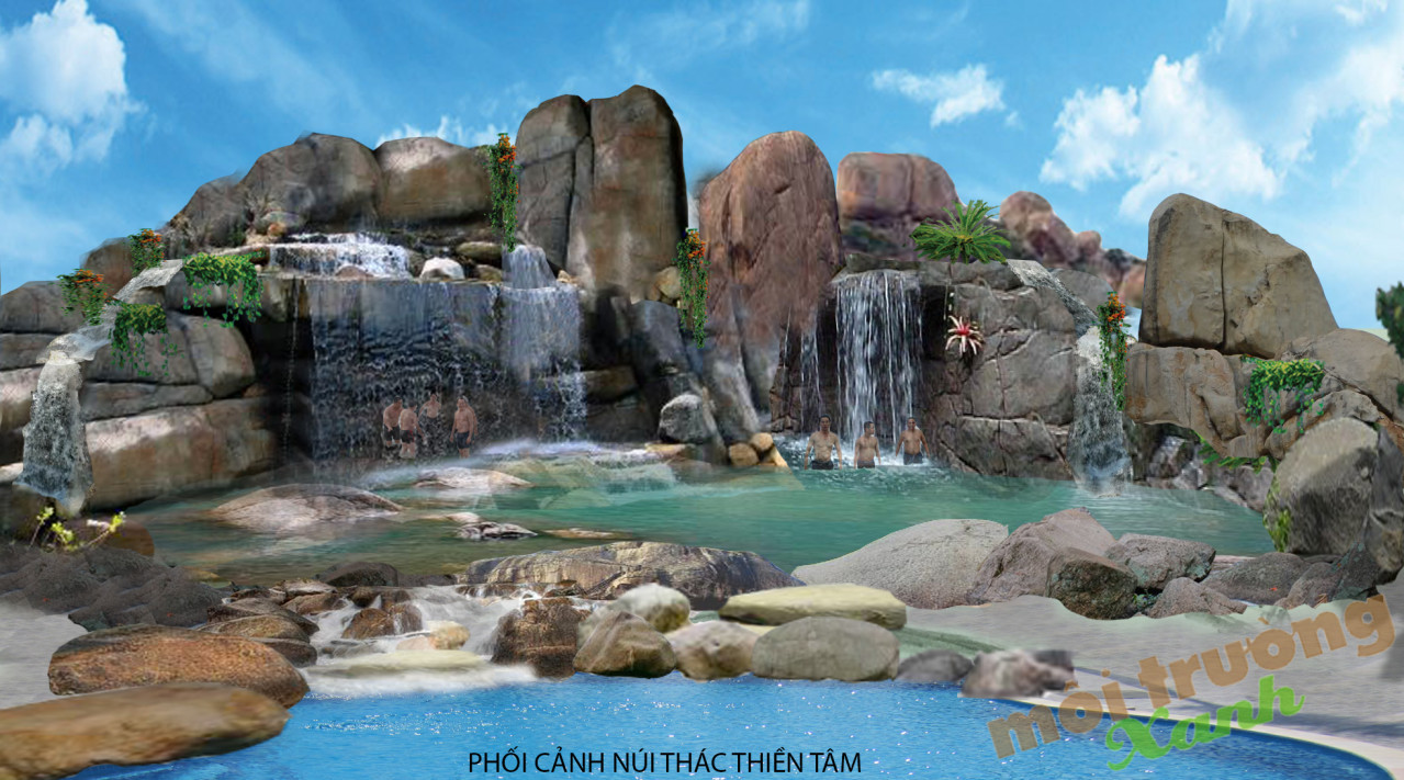 núi thác nhân tạo Thiền Tâm (1)